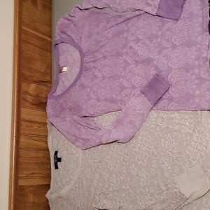 Bundle of 2 burnout blouses